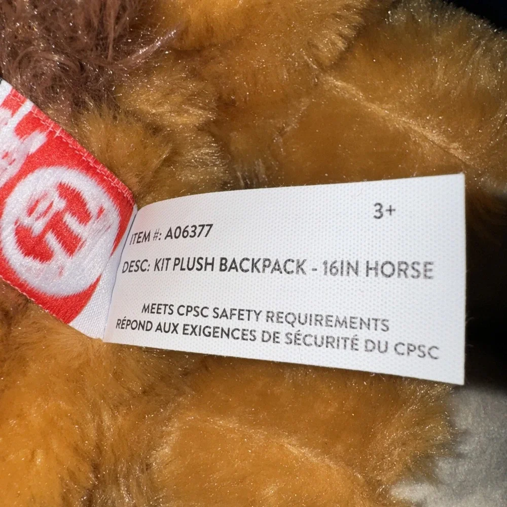 Fiesta Travel Buddy Horse Plush Backpack A06377 Stuffed Animal Bag Toy  16